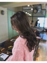 ケアリー 調布(Carelly)&nbsp;大人かわいい前髪セシルカットココアブラウンフリンジウェーブ