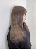 ブリーチなしWカラー×プレミアム髪質改善TR