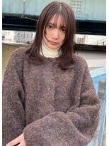 スリーヌーン(THREE noon)&nbsp;レイヤーカット×チョコレートカラー