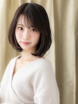 カバーヘア ブリス 志木南口駅前店(COVER HAIR bliss)&nbsp;丸みボブ/内巻きボブ/大人ミディアムヘア/透明感カラー/暗髪e