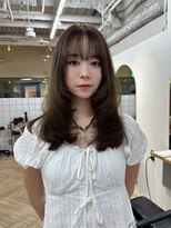 ラヴィズム(LUVISM)&nbsp;顔周りレイヤー/ダブルカラー/髪質改善ケアブリーチ万代新潟駅◆