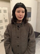 アンフェインド02(UNFEIGNED 02)&nbsp;着物ヘア/大人ガーリー/ダークアッシュ/似合わせカット/伏見