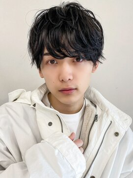 スタートウキョウ 渋谷(STAR TOKYO) 20代シャドウパーマ◎波巻きマッシュ×小顔メンズ無造作ヘア