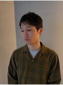 「カットだけでも決まる|直毛メンズスタイル