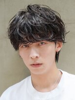 バイフィフス 原宿/表参道(by fifth) 緩め波巻きスパイラルパーマシャドウパーマメンズセンターパート