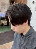 横浜メンズカットメンズパーマニュアンスパーマセンターパート