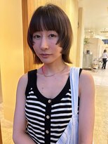 ブクレット(Bouclettes)&nbsp;透明感ブラウン/ショートミディ/顔まわりカット