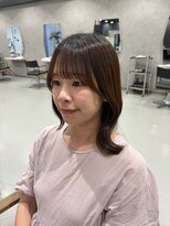 フレーム スクエア&nbsp;トレンド感溢れるくびれ外ハネ♪