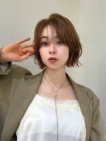 クラン 横浜(Clanc)&nbsp;20代/30代/レイヤーボブ/ベージュカラー