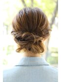 結婚式、二次会、パーティーヘアアレンジ