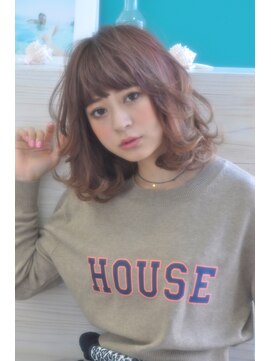 クラン(clan) clan<ハイトーングラデーション大人可愛いバルーンミディ>