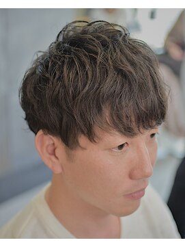 ヘアアイラッシュ リベット(hair eyelash RIVET) ショートマッシュ×ナチュラルパーマ