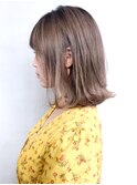 ベージュボブ_スリークボブ厚めバングローライト_ba286883