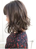 ラベンダーアッシュボブ_セシルカットフリンジウェーブ_ba278922