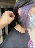 イヤリングカラー　ラベンダーアッシュ　ペールバイオレット　h