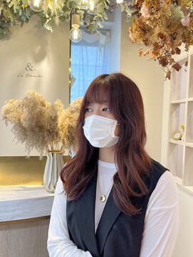 アンド ラ ブランシュ(&.La Blanche) 似合わせカット/くびれヘア/ツートンカラー/デザインカラー/大宮