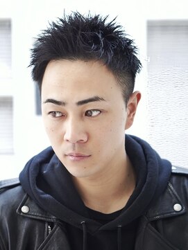 アルファ 新宿(alpha) サーフカール/ 刈り上げセンターパート/ブルーブラック[新宿駅]