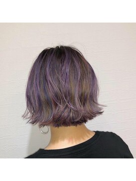 ルッソ チアロ(Lusso chiaro) ☆パープルバレイヤージュ☆/30代40代50代