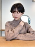 大人可愛い20代30代40代50代小顔ショートボブ丸みショートくびれ