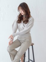 ラフィス ヘアー リーベ 京都駅前店(La fith hair liebe)&nbsp;【La fith】ラフウェーブ×グレージュカラー