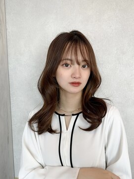 シーシンジュク 新宿南口(Sea shinjuku) 大人ガーリー/前髪/顔周りレイヤー×ブリーチなし韓国ヘア[新宿]