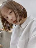  20代30代40代丸みショートボブマッシュ前下がりレイヤー