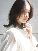 レクタ(RECTA)&nbsp;ミディアム黒髪アッシュベージュアッシュブラウン前髪パーマ4