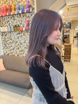 ネオリーブアイム 横浜西口店(Neolive aim) 透明感抜群ブリーチありラベンダーグレージュ♪ 【横浜】