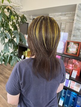 ルフレ(Reflet) ヨヨカラーイエローメッシュ☆