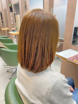 美容室 フォーリア Foglia 【Foglia坪来】ブリーチなし　ミルクティーベージュ