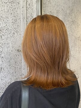 銀座ラボ 千葉店(LA BO) ブリーチなしオレンジベージュ