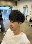 スパイラルパーマ<理容室><MEN'S/中野/バーバー>
