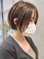 エリマバイフィフス 調布(elima by fifth) レディース丸みショートボブショートヘアイルミナカラー