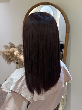 アンド ラ ブランシュ(&.La Blanche) ワンレン/黒髪カタログ/ネビージュ/小顔/髪質改善