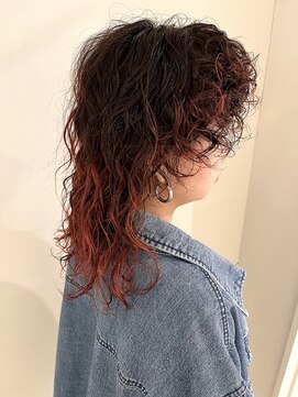 エル(EL by green) (akiko)ブラッドオレンジカラー×マレットパーマ