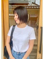 カフネ ジュントス ヨロ(Cafune' juntos YOLO)&nbsp;ヘイリーボブ×顔まわりレイヤー　　20代　　30代　40代◎