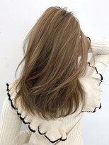 マルフェ 天王寺(marfe)&nbsp;【marfe】ブリーチ＿ハイライト＿白髪ぼかし＿ベージュカラー