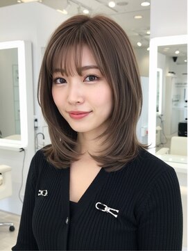 エル 新小岩(elu) 美髪/ワイドバング/レイヤーカット/くすみベージュ/新小岩駅