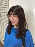 簡単スタイリング ミディアム韓国レイヤーカット