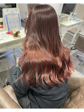 コーム(coom) ピンクブラウングラデーション