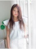 透け感ロング