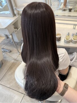 ザックラフィネ(ZACC raffine) ラベンダーブラウン/ワンカラー/レイヤーカット/顔周りカット