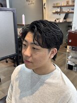 クロムトウキョウ ザ バーバー 新宿本店(CHROM TOKYO the Barber)&nbsp;フェザーパーマ/ツーブロ/フェザー/パーマ