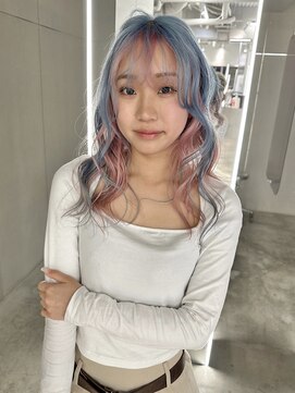 キオク(KIOX) ブルーカラー/水色カラー/名古屋/栄/ハイトーン/ブリーチカラー