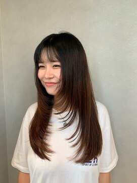 ローウェ 京都四条河原町(Louwe) ロングレイヤー/顔まわりレイヤー/くびれレイヤー/四条河原町