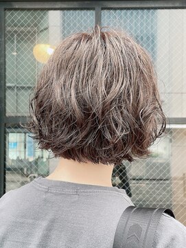オーガニック アトリエ 大宮(organic+atelier) 秋色◎大人可愛いミニボブパーマショートボブくせ毛風小顔ヘア