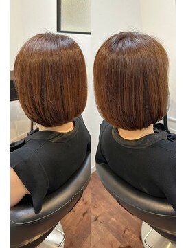 大人女性の清潔感ツヤボブ