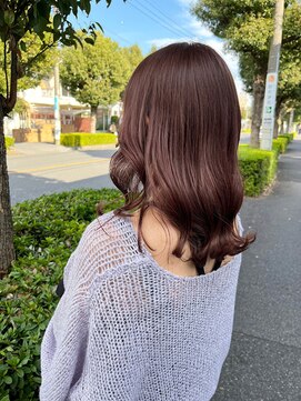 アオアクア 新越谷店(AO-AQUA) 赤みブラウン・艶カラー・韓国風・髪質改善・流行カラー・上品