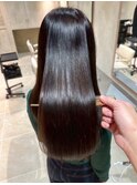 髪質改善ストレート/シルク/透明感ダークトーン #武蔵小山美容室