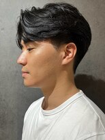 ニコ トウキョウ ヨコハマ(nico)&nbsp;メンズセンターパートウルフセンターパートニュアンスパーマ襟足